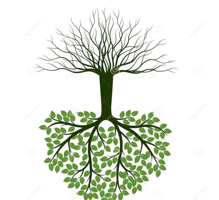 Plant tree upside down